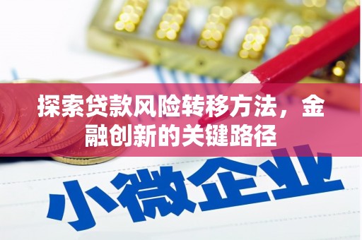 端州探索贷款风险转移方法，金融创新的关键路径