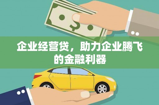 端州企业经营贷，助力企业腾飞的金融利器