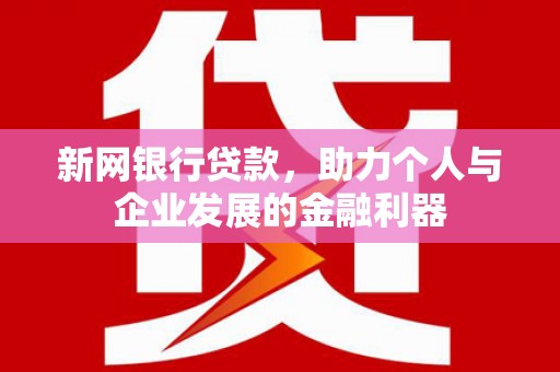 端州新网银行贷款，助力个人与企业发展的金融利器