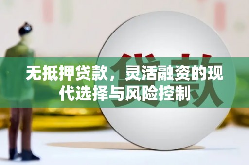端州无抵押贷款，灵活融资的现代选择与风险控制