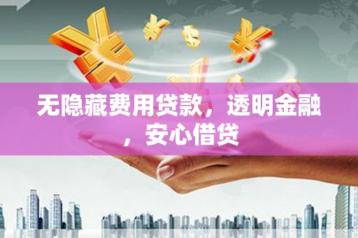 端州无隐藏费用贷款，透明金融，安心借贷
