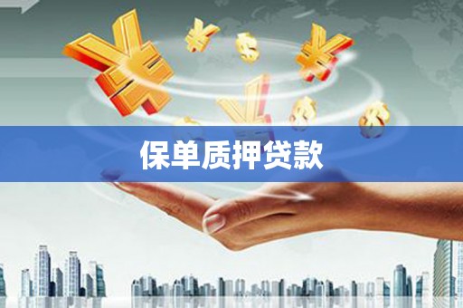 端州保单质押贷款