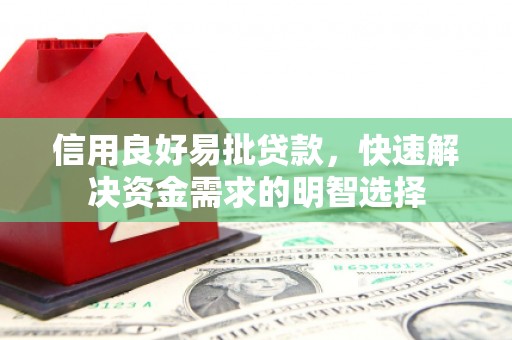 端州信用良好易批贷款，快速解决资金需求的明智选择