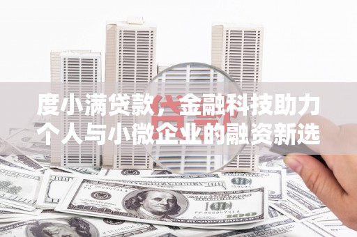 端州度小满贷款，金融科技助力个人与小微企业的融资新选择