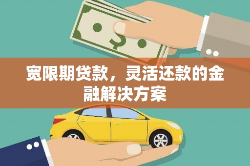 端州宽限期贷款，灵活还款的金融解决方案