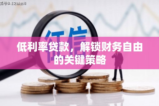 端州低利率贷款，解锁财务自由的关键策略