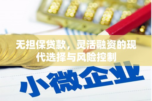 端州无担保贷款，灵活融资的现代选择与风险控制