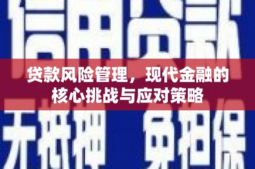 端州贷款风险管理，现代金融的核心挑战与应对策略