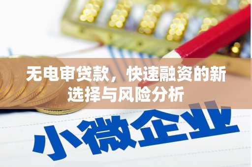 端州无电审贷款，快速融资的新选择与风险分析