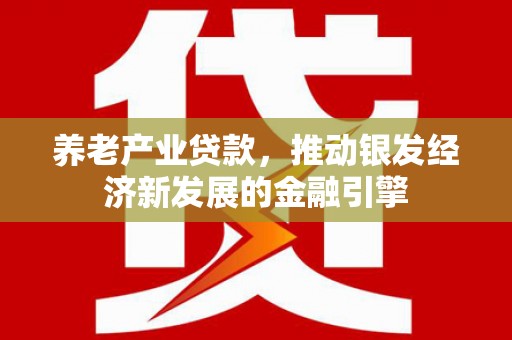 端州养老产业贷款，推动银发经济新发展的金融引擎