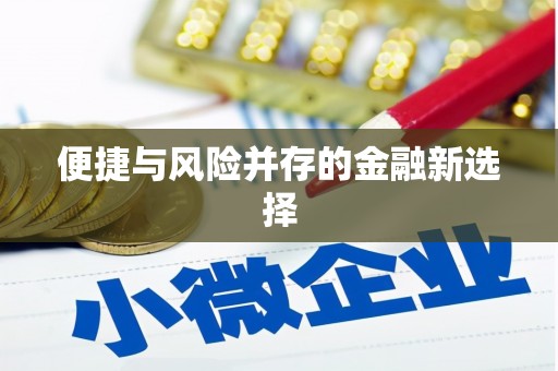 端州便捷与风险并存的金融新选择
